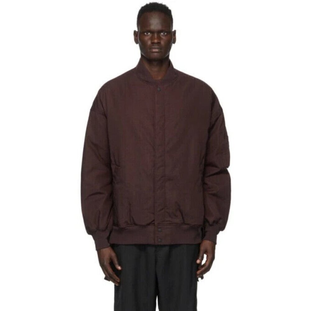 Y-3 Yohji Yamamoto Ch2 Gfx Bomber Jacket XS Mens Burgundy YS Adidas NWT